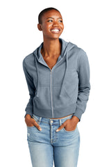 District Women's V.I.T. Fleece Full-Zip Hoodie DT6103 District