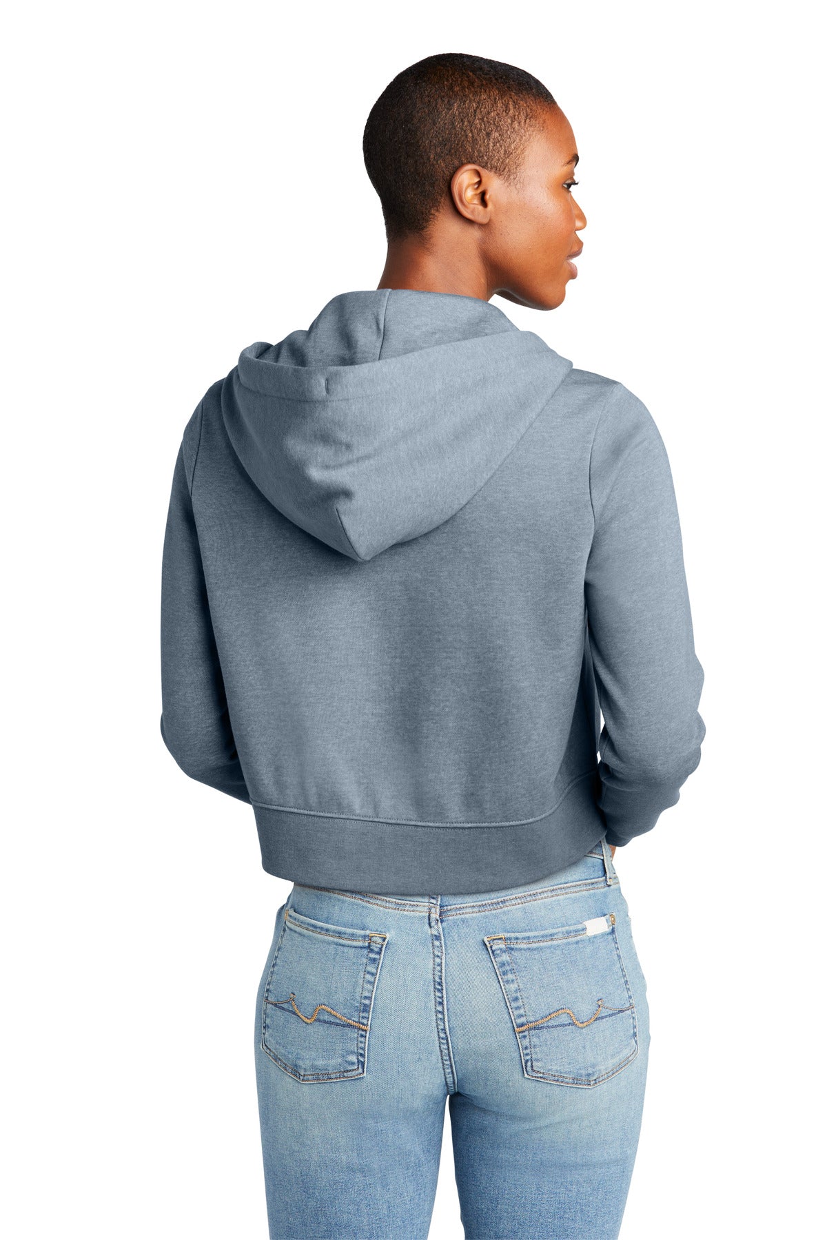 District Women's V.I.T. Fleece Full-Zip Hoodie DT6103 District