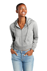 District Women's V.I.T. Fleece Full-Zip Hoodie DT6103 District