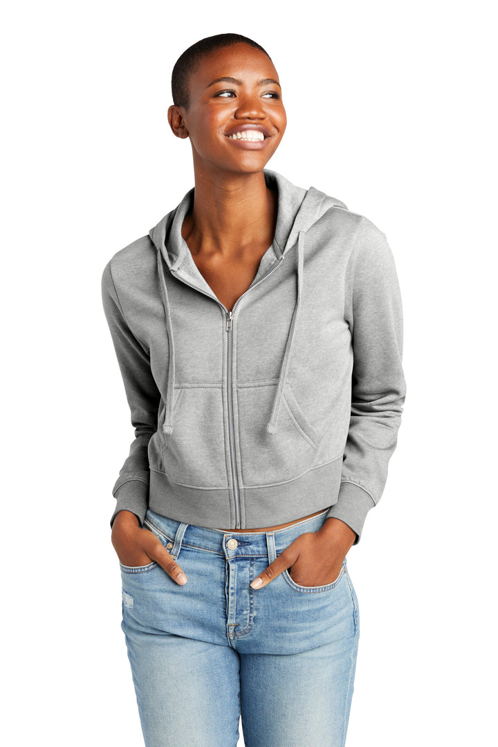 District Women's V.I.T. Fleece Full-Zip Hoodie DT6103 District