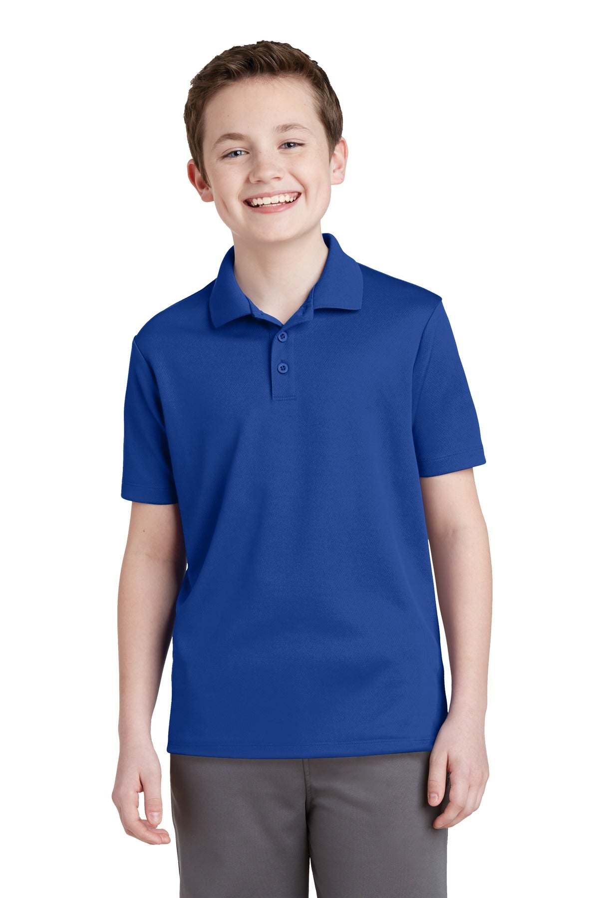 Sport-Tek Youth PosiCharge RacerMesh Polo YST640