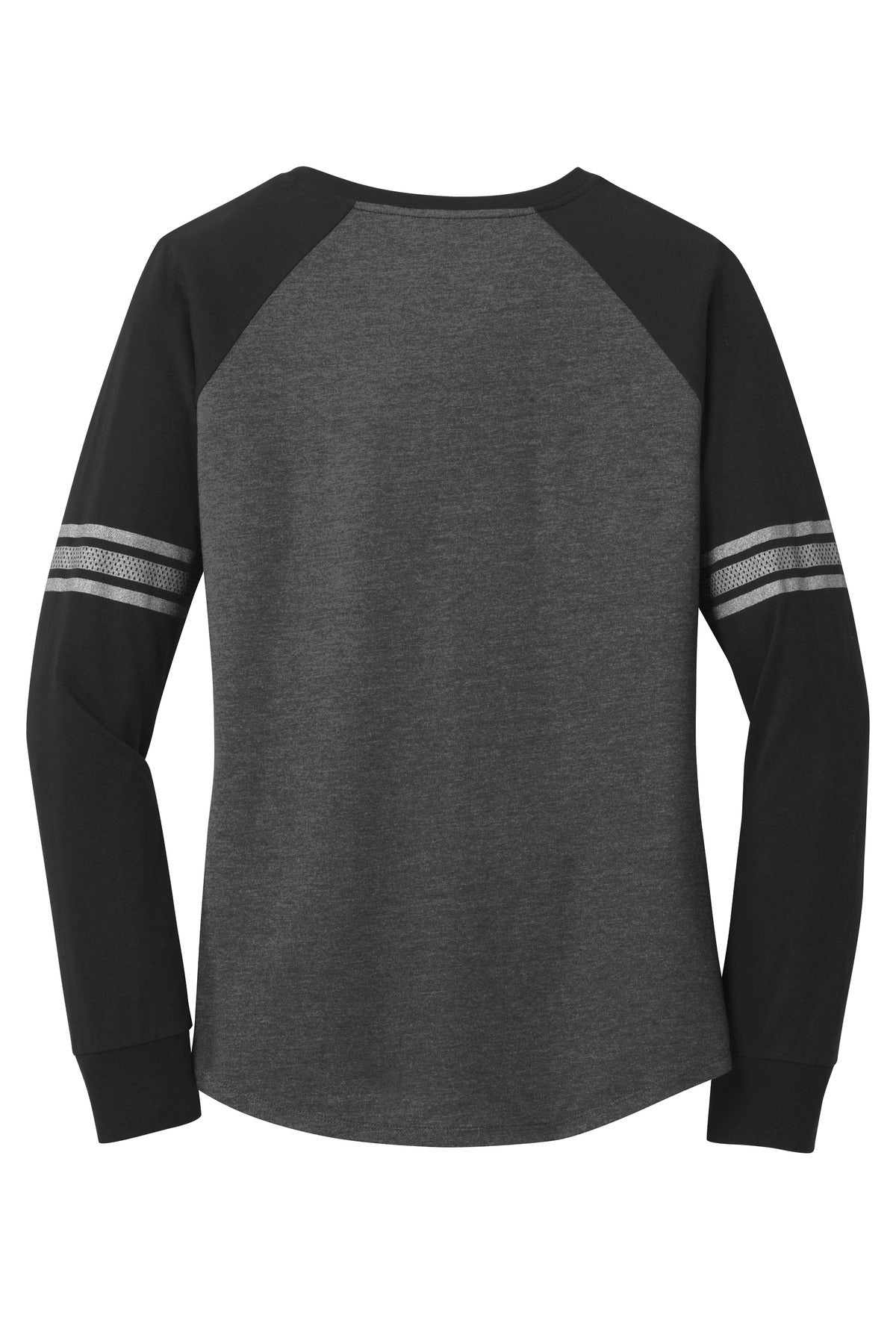 District Women's Game Long Sleeve V-Neck Tee. DM477 District