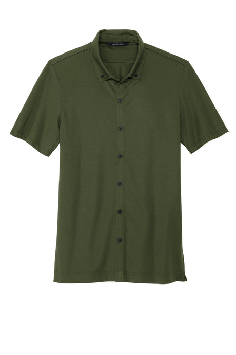 MERCER+METTLE Stretch Pique Full-Button Polo MM1006 Mercer+Mettle