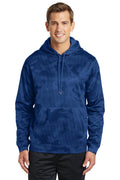 Sport-Tek Men's Sport-Wick CamoHex Fleece Hooded Pullover
