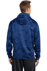 Sport-Tek Men's Sport-Wick CamoHex Fleece Hooded Pullover