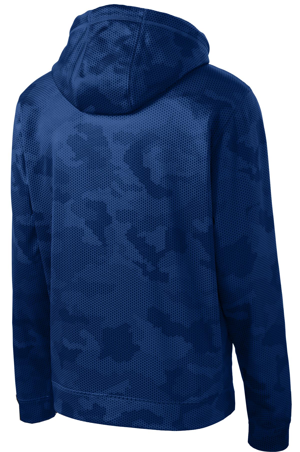 Sport-Tek Men's Sport-Wick CamoHex Fleece Hooded Pullover