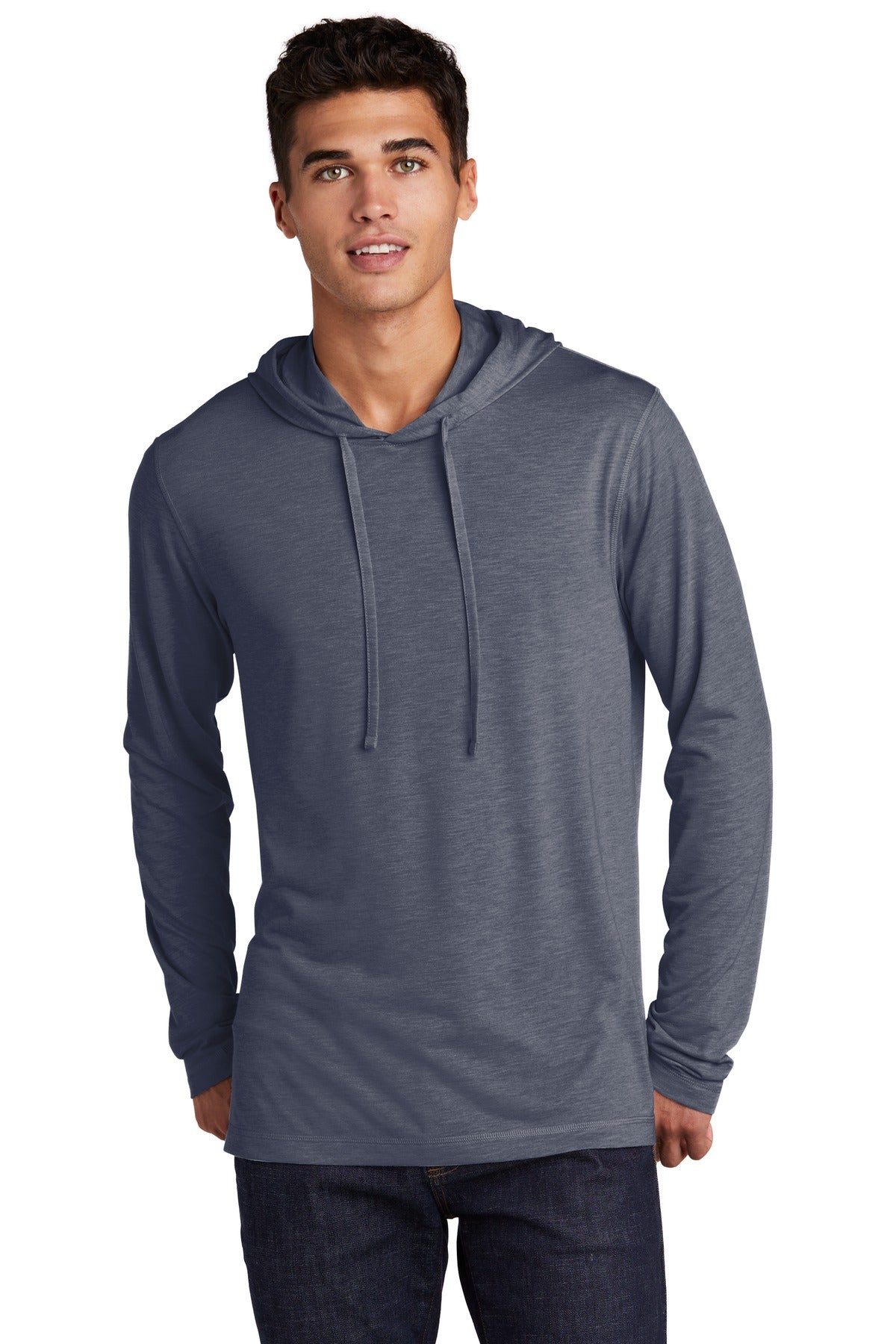 Sport-Tek Men's PosiCharge Tri-Blend Wicking Long Sleeve Hoodie