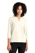 MERCER+METTLE Women's Stretch Crepe 3/4-Sleeve Blouse MM2011 Mercer+Mettle