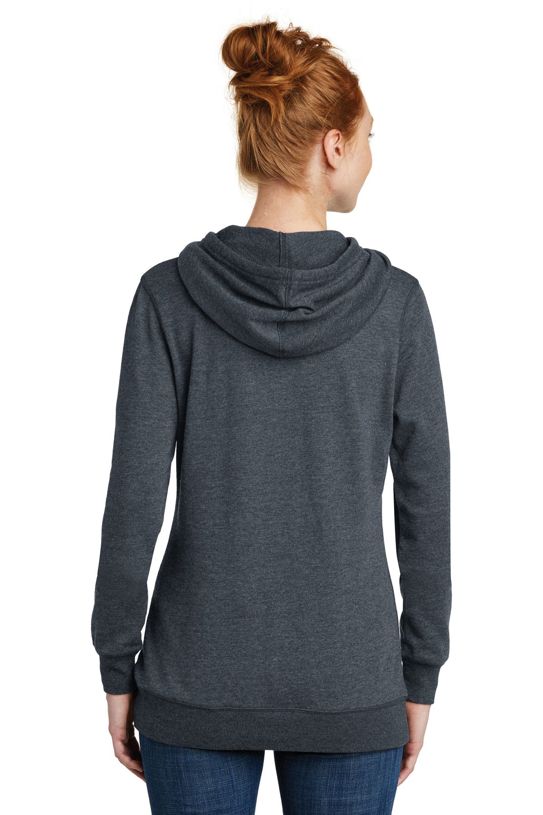 District Women's Lightweight Fleece Hoodie. DM493 District