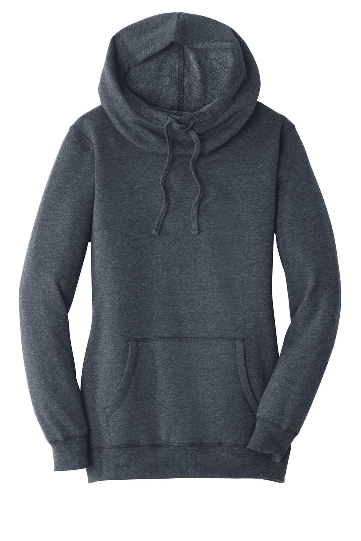 District Women's Lightweight Fleece Hoodie. DM493 District