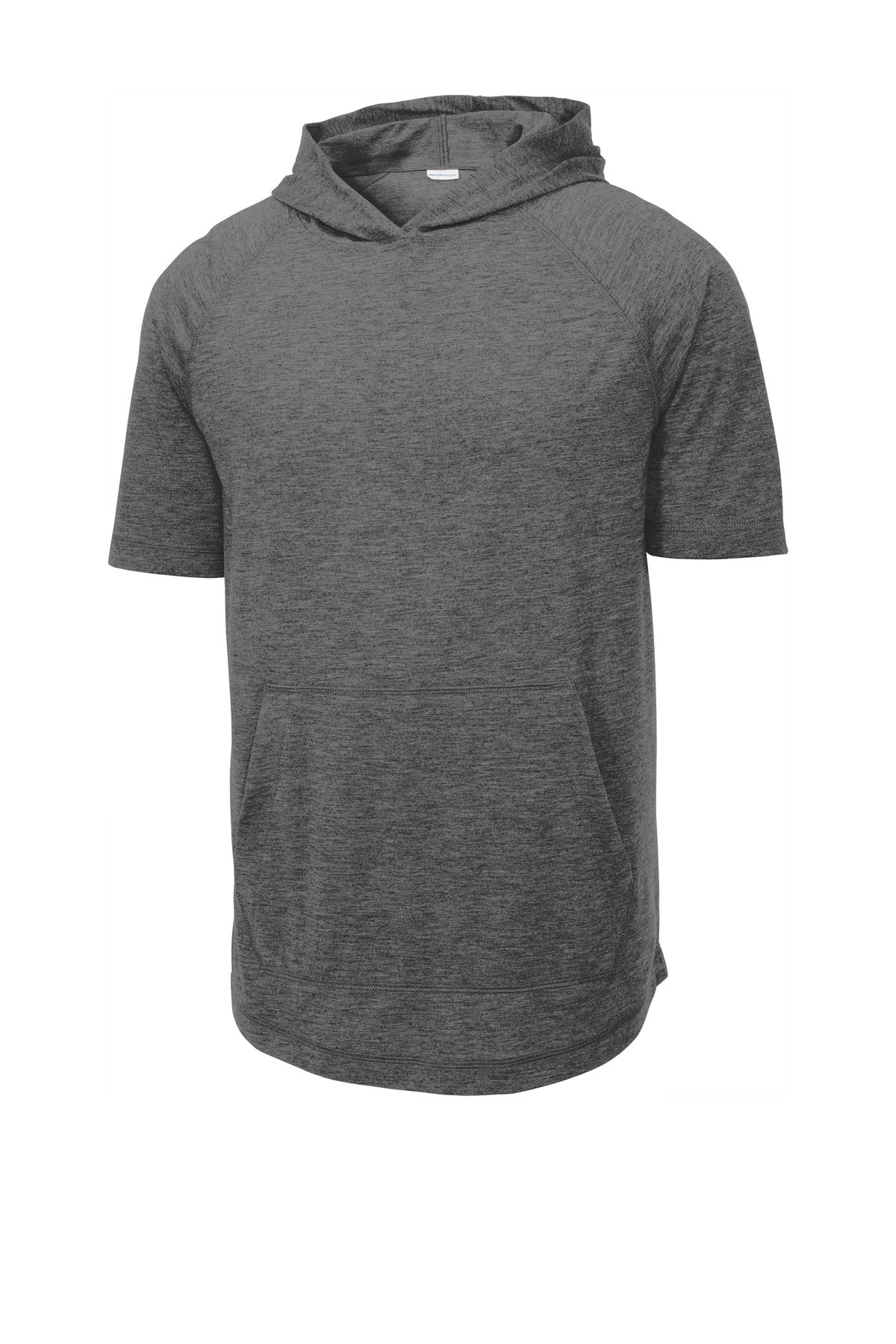 Sport-Tek Men's PosiCharge Tri-Blend Wicking Short Sleeve Hoodie