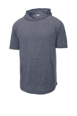 Sport-Tek Men's PosiCharge Tri-Blend Wicking Short Sleeve Hoodie