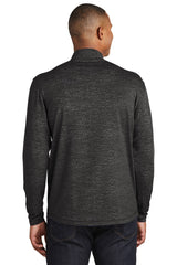 Sport-Tek Men's Sport-Wick Stretch Reflective Heather 1/2-Zip Pullover