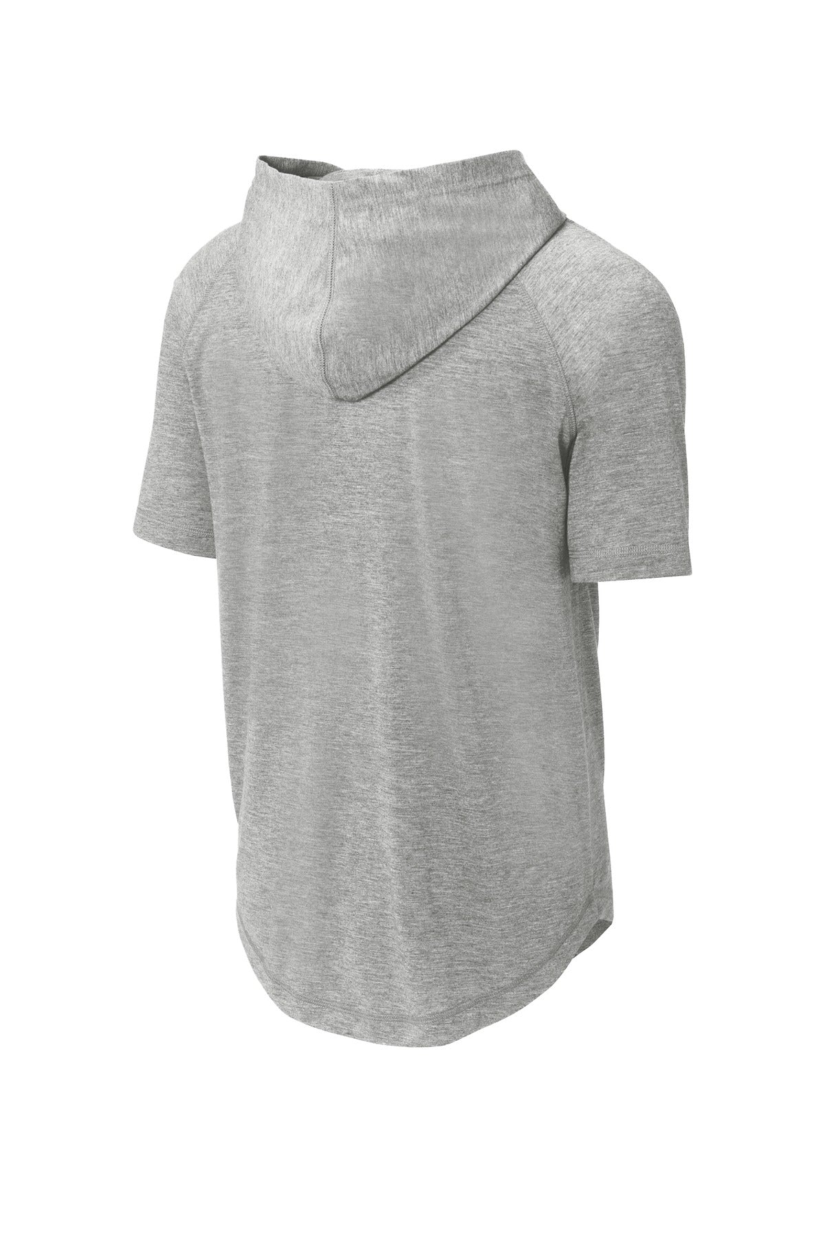 Sport-Tek Men's PosiCharge Tri-Blend Wicking Short Sleeve Hoodie