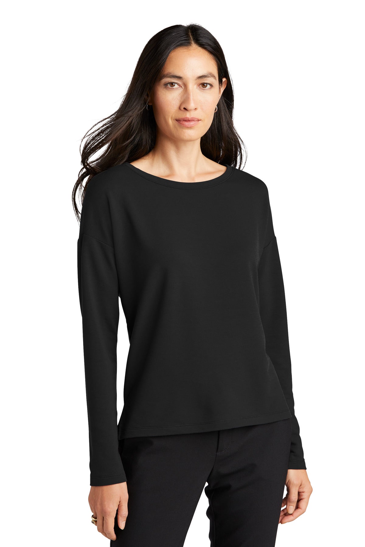 MERCER+METTLE Women's Stretch Drop Shoulder Pullover MM3013 Mercer+Mettle