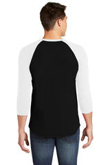 American Apparel Men's Poly-Cotton 3/4-Sleeve Raglan T-Shirt American Apparel