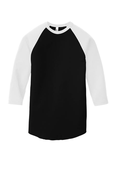 American Apparel Men's Poly-Cotton 3/4-Sleeve Raglan T-Shirt American Apparel