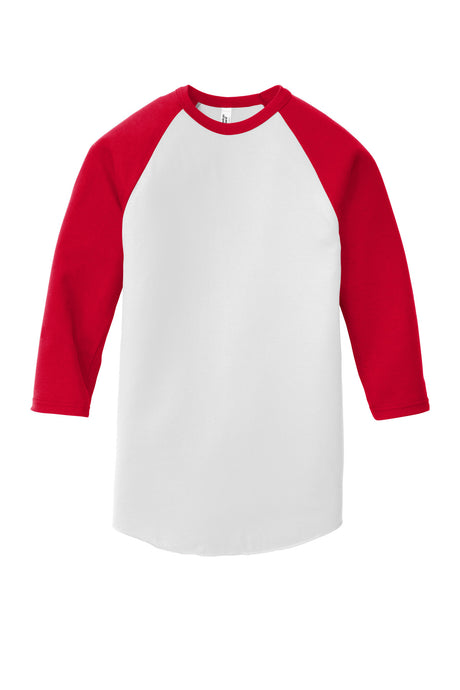 American Apparel Men's Poly-Cotton 3/4-Sleeve Raglan T-Shirt American Apparel