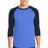 American Apparel Men's Poly-Cotton 3/4-Sleeve Raglan T-Shirt American Apparel