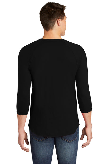 American Apparel Men's Poly-Cotton 3/4-Sleeve Raglan T-Shirt American Apparel