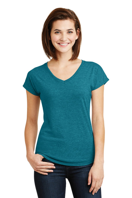 Anvil Women's Tri-Blend V-Neck Tee. 6750VL Anvil