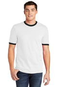American Apparel Men's Fine Jersey Ringer T-Shirt. 2410W American Apparel
