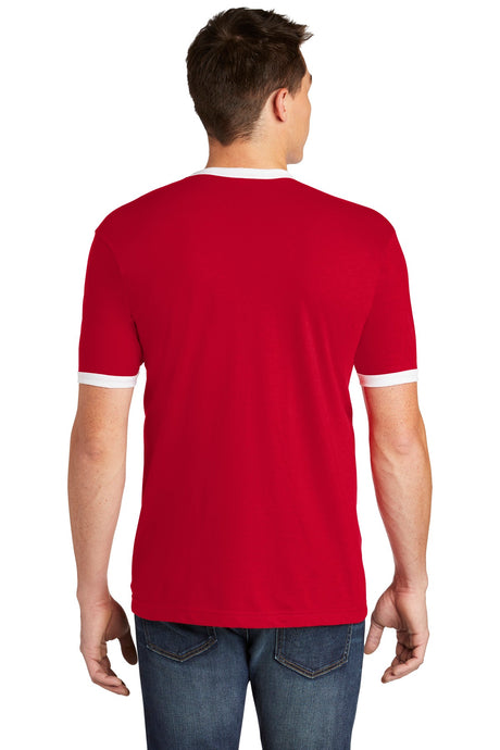 American Apparel Men's Fine Jersey Ringer T-Shirt. 2410W American Apparel