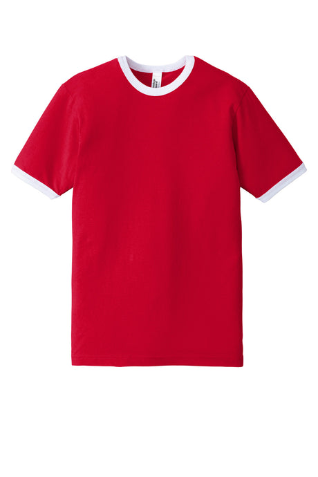 American Apparel Men's Fine Jersey Ringer T-Shirt. 2410W American Apparel
