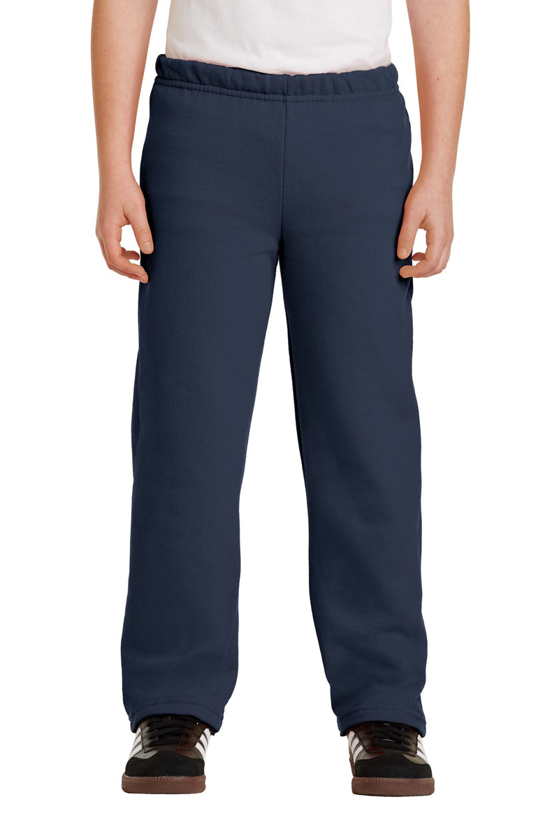 GILDAN YOUTH NO POCKET HEAVY BLEND OPEN BOTTOM SWEATPANTS - ID Apparel