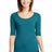 Anvil Ladies Tri-Blend Deep Scoop Neck 1/2-Sleeve Tee. 6756L Anvil