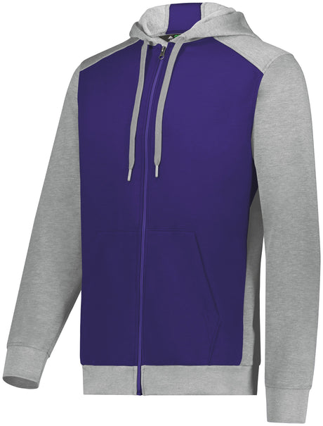 Augusta Men's Three-Season Fleece Full Zip Hoodie Augusta