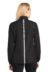 Port Authority Ladies Zephyr Reflective Hit Full-Zip Jacket. L345