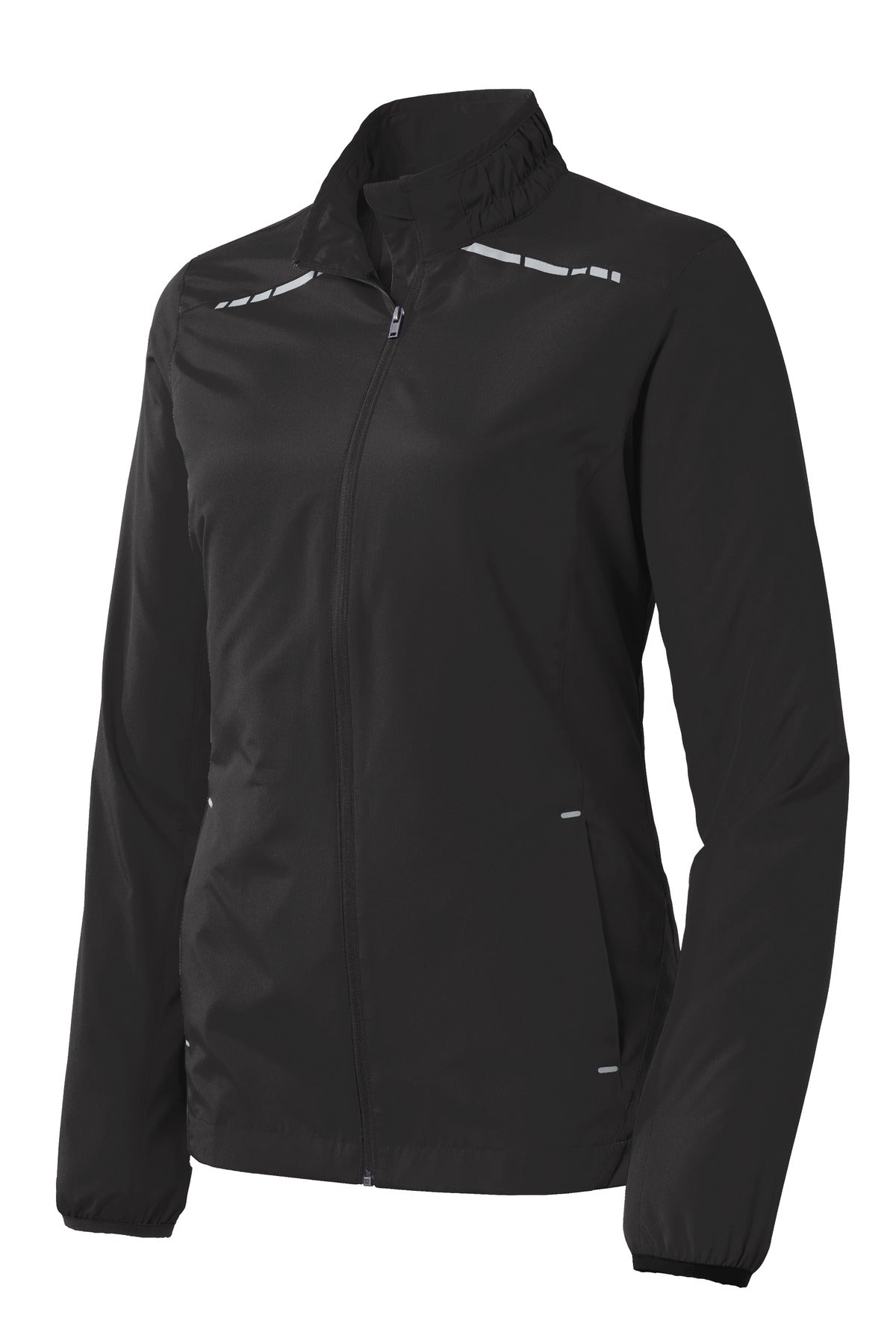 Port Authority Ladies Zephyr Reflective Hit Full-Zip Jacket. L345