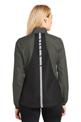 Port Authority Ladies Zephyr Reflective Hit Full-Zip Jacket. L345