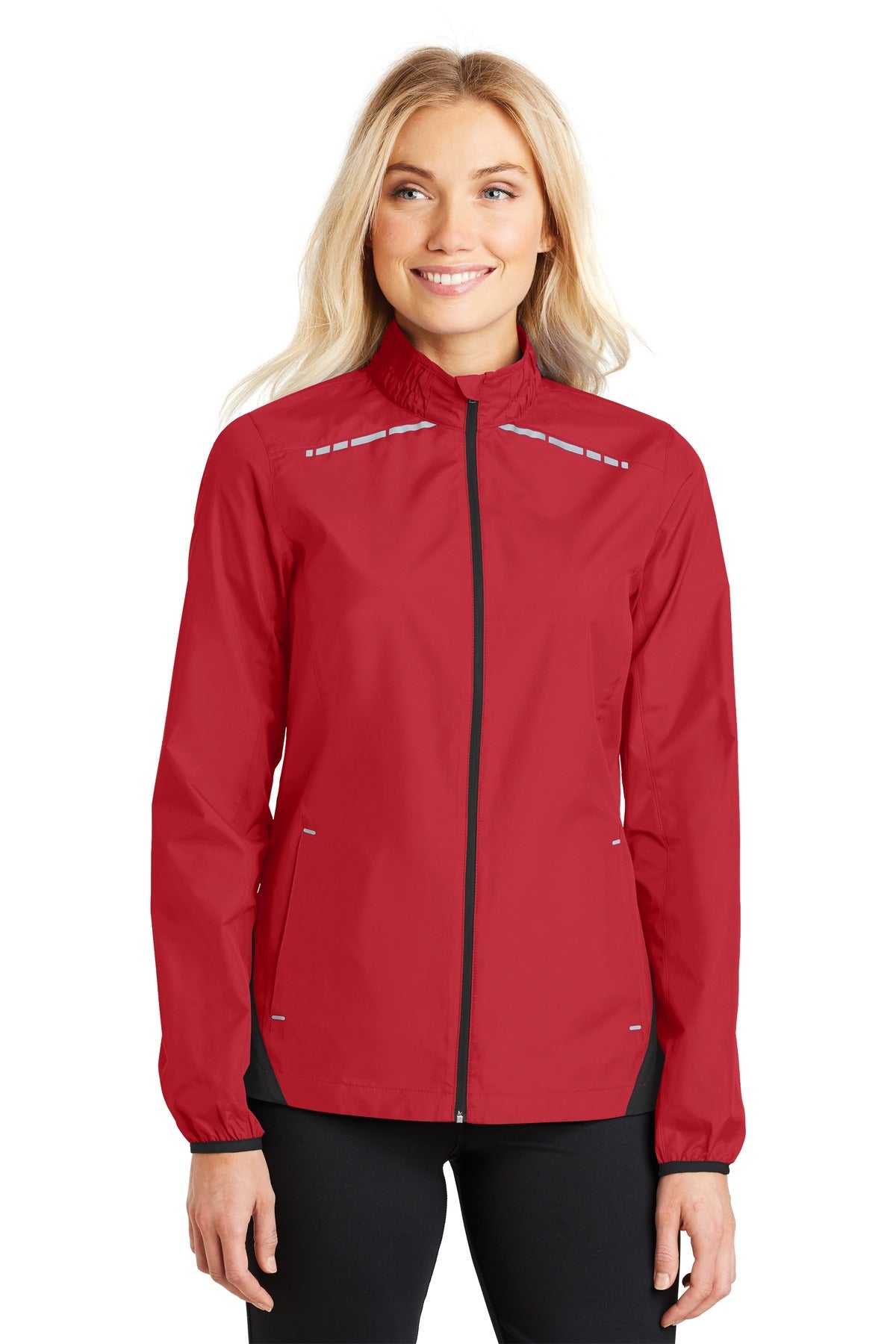 Port Authority Ladies Zephyr Reflective Hit Full-Zip Jacket. L345