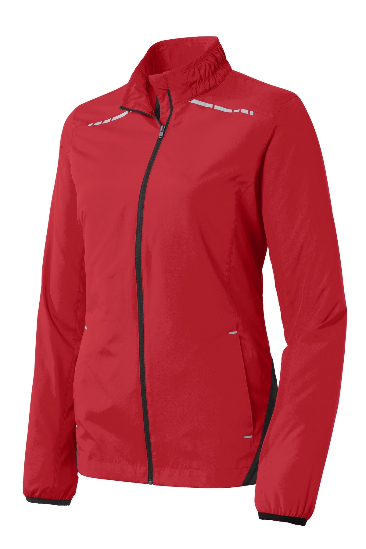 Port Authority Ladies Zephyr Reflective Hit Full-Zip Jacket. L345