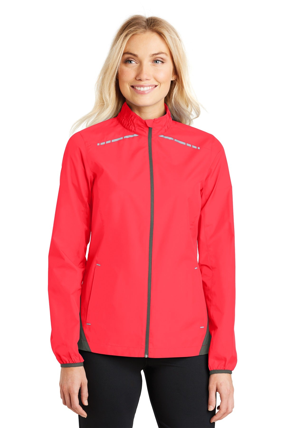 Port Authority Ladies Zephyr Reflective Hit Full-Zip Jacket. L345
