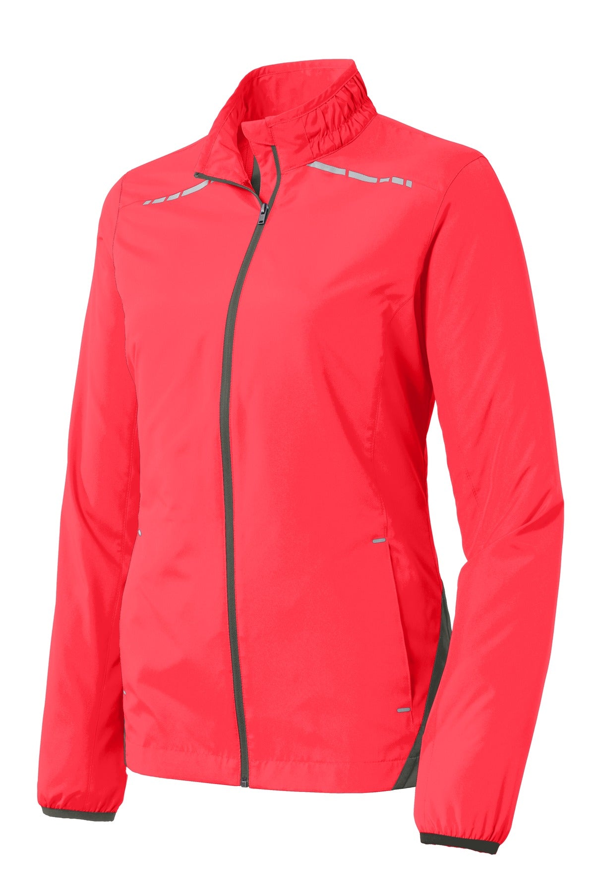 Port Authority Ladies Zephyr Reflective Hit Full-Zip Jacket. L345