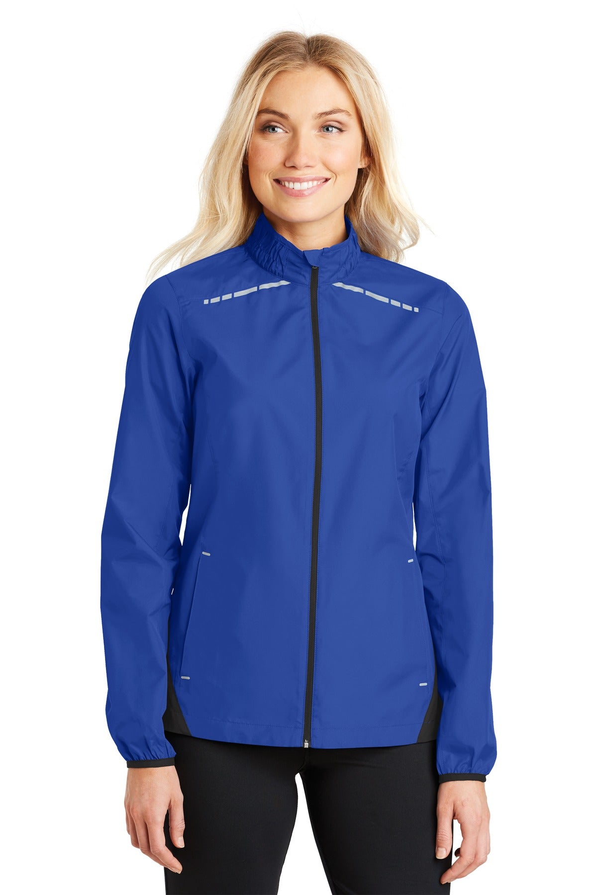Port Authority Ladies Zephyr Reflective Hit Full-Zip Jacket. L345
