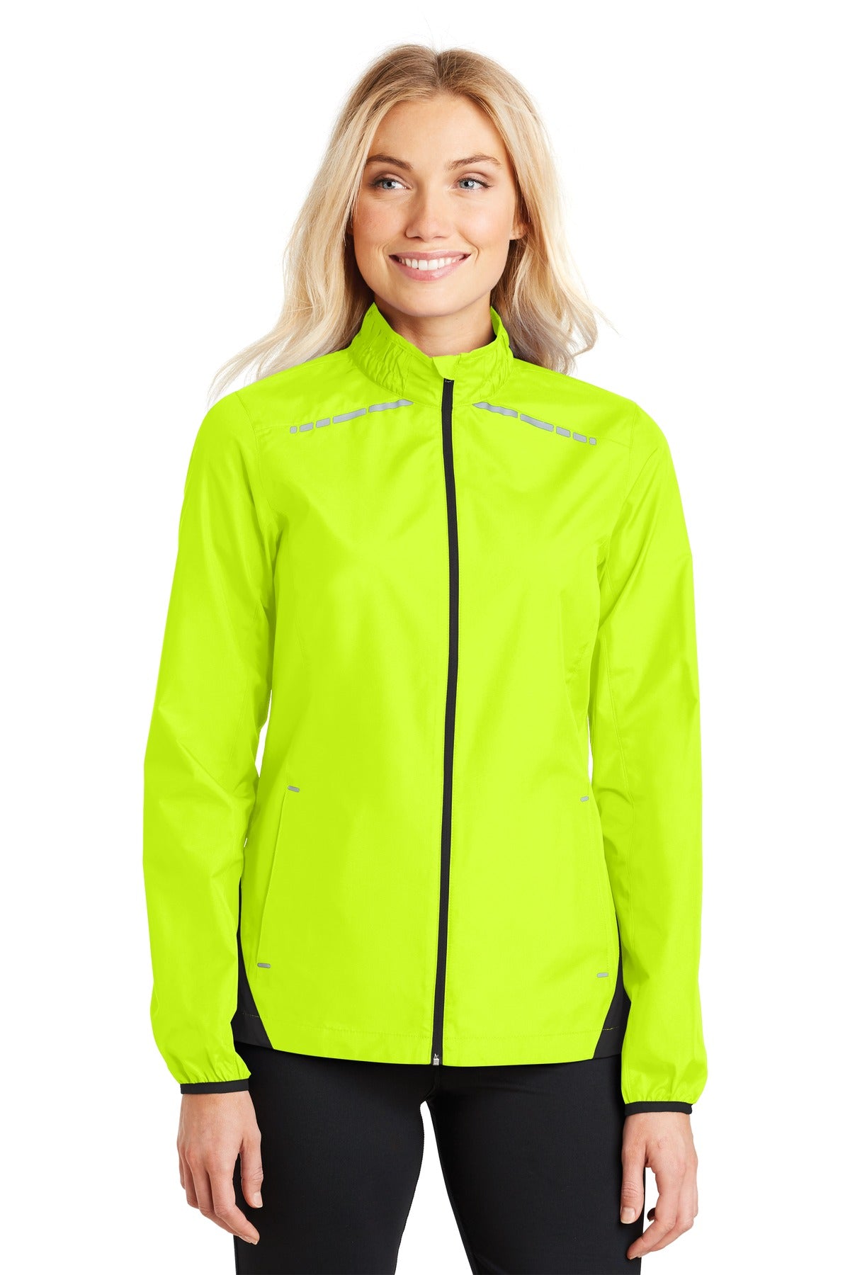 Port Authority Ladies Zephyr Reflective Hit Full-Zip Jacket. L345