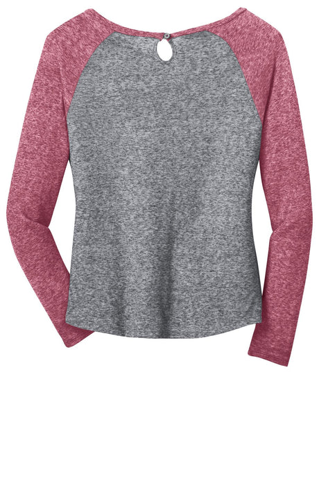 District - Juniors Microburn Long Sleeve Raglan Tee. DT262 District