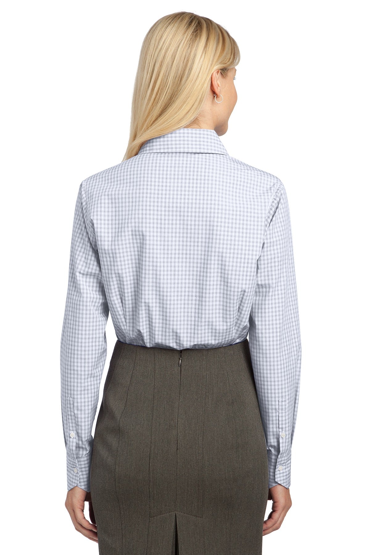 Port Authority Ladies Plaid Pattern Easy Care Shirt. L639