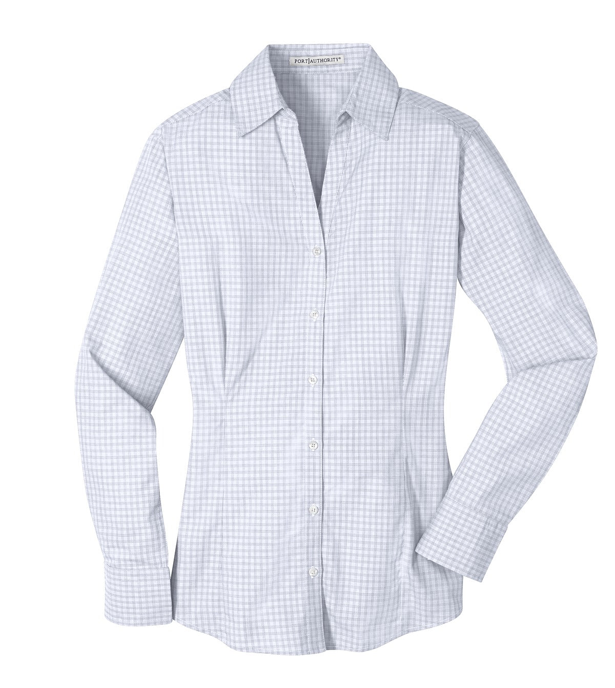 Port Authority Ladies Plaid Pattern Easy Care Shirt. L639
