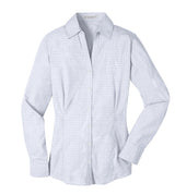 Port Authority Ladies Plaid Pattern Easy Care Shirt. L639