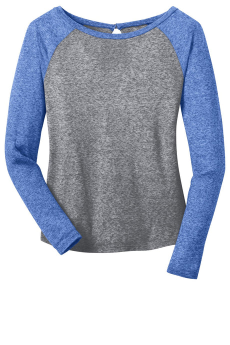 District - Juniors Microburn Long Sleeve Raglan Tee. DT262 District