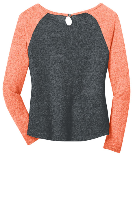 District - Juniors Microburn Long Sleeve Raglan Tee. DT262 District