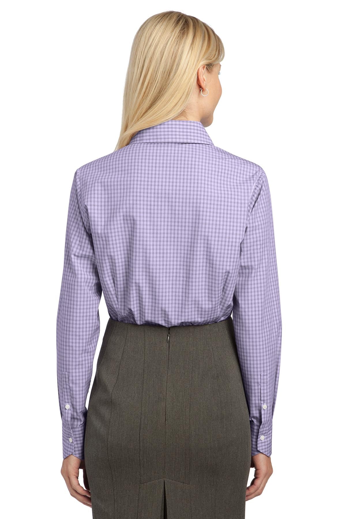 Port Authority Ladies Plaid Pattern Easy Care Shirt. L639