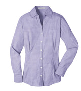 Port Authority Ladies Plaid Pattern Easy Care Shirt. L639