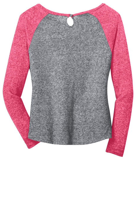District - Juniors Microburn Long Sleeve Raglan Tee. DT262 District