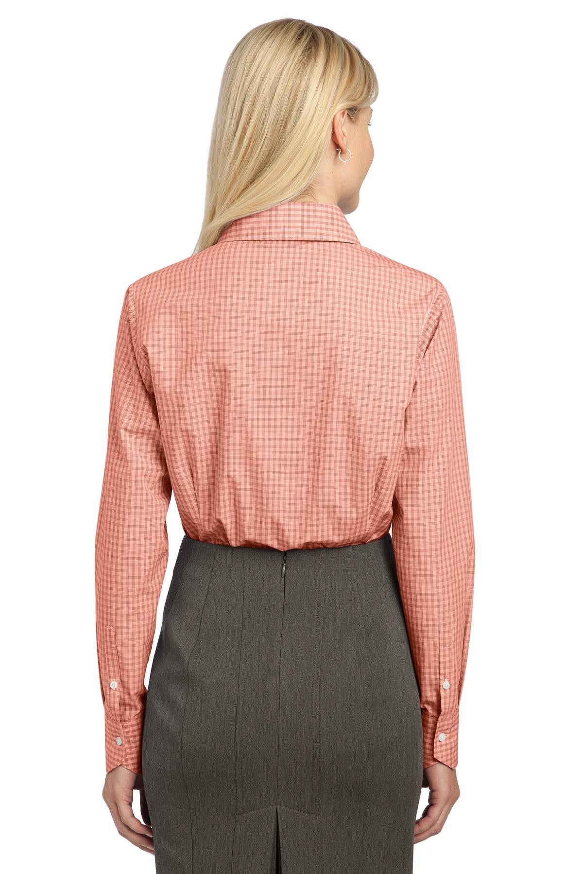 Port Authority Ladies Plaid Pattern Easy Care Shirt. L639